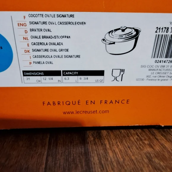 Le Creuset Turquoise Cast Iron Dutch Oven - Picture 9 of 11